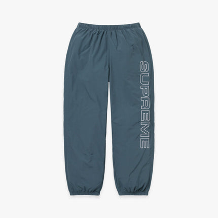 Supreme Embroidered Track Pant 'Spellout' Dark Blue (FW23) - SOLE SERIOUSS (1)