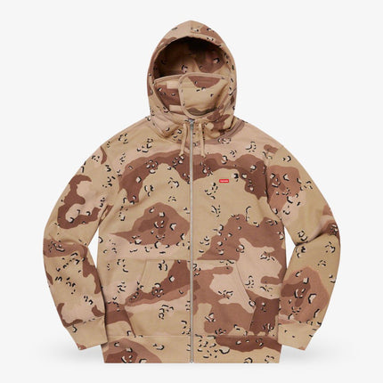 Supreme Facemask Zip Up Hooded Sweatshirt 'Small Box' Chocolate Chip Camo (FW20) - SOLE SERIOUSS (1)