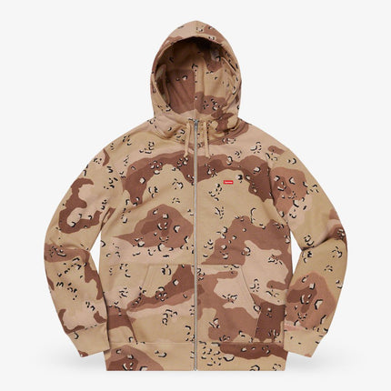 Supreme Facemask Zip Up Hooded Sweatshirt 'Small Box' Chocolate Chip Camo (FW20) - SOLE SERIOUSS (2)