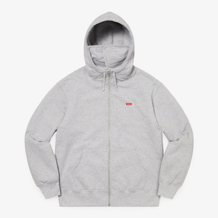 Supreme Facemask Zip Up Hooded Sweatshirt 'Small Box' Heather Grey (FW20) - SOLE SERIOUSS (1)