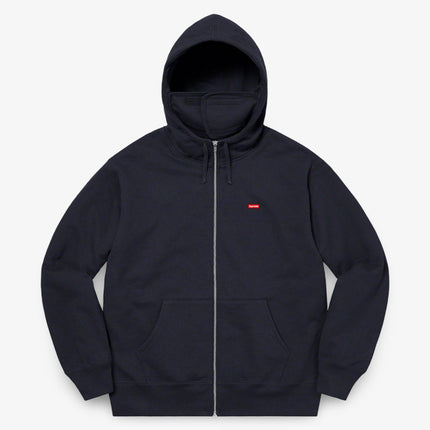 Supreme Facemask Zip Up Hooded Sweatshirt 'Small Box' Navy (FW20) - SOLE SERIOUSS (1)