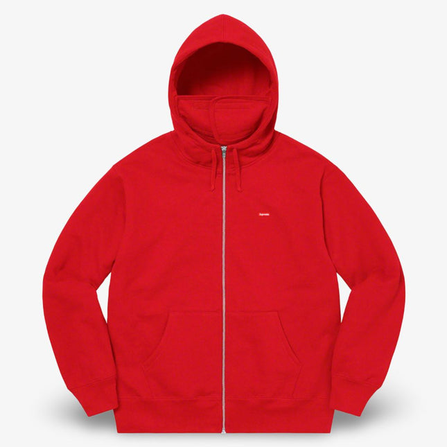 Supreme Facemask Zip Up Hooded Sweatshirt 'Small Box' Red (FW20) - SOLE SERIOUSS (1)