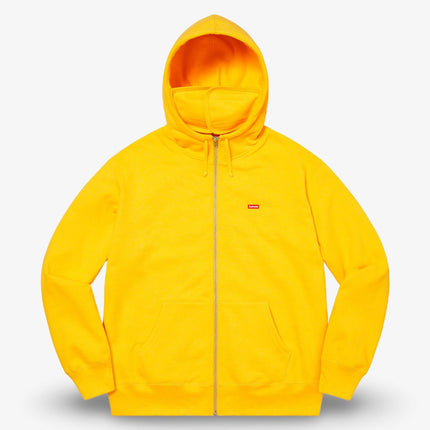 Supreme Facemask Zip Up Hooded Sweatshirt 'Small Box' Yellow (FW20) - SOLE SERIOUSS (1)