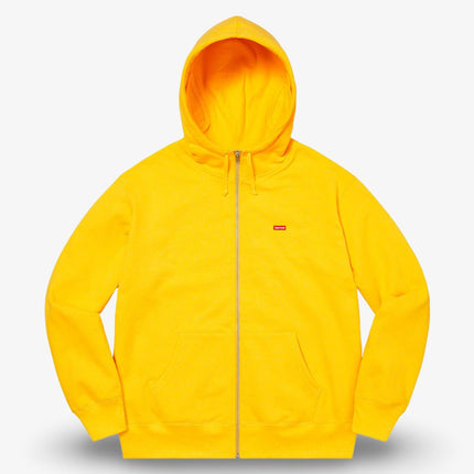 Supreme Facemask Zip Up Hooded Sweatshirt 'Small Box' Yellow (FW20) - SOLE SERIOUSS (2)