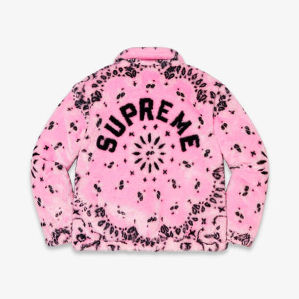 Supreme Faux Fur Bomber Jacket 'Bandana' Pink (SS21) - SOLE SERIOUSS (3)