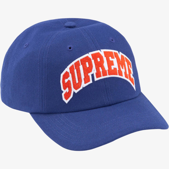 Supreme 'Felt Arc' 6-Panel Snapback Hat Navy (FW24) - SOLE SERIOUSS (1)