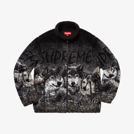 Supreme Fleece Jacket 'Wolf' Black (SS19) - SOLE SERIOUSS (1)