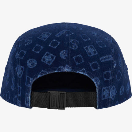 Supreme 'Flocked' Denim Camp Cap Blue (FW24) - SOLE SERIOUSS (2)