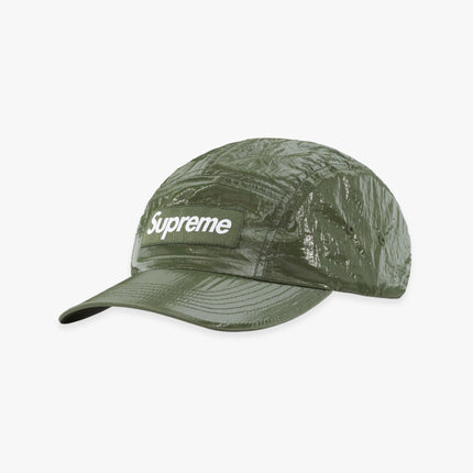 Supreme Gloss Ripstop Camp Cap Olive (FW23) - SOLE SERIOUSS (1)