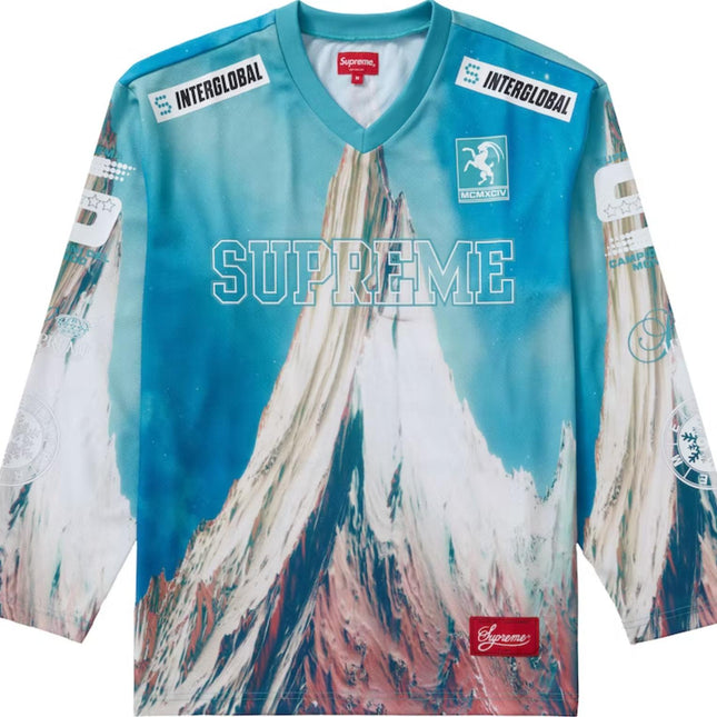 Supreme Hockey Jersey 'Mountain' Blue FW21 - SOLE SERIOUSS (1)