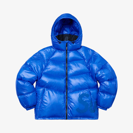 Supreme Hooded Down Down Jacket Fluorescent Blue (FW20) - SOLE SERIOUSS (1)