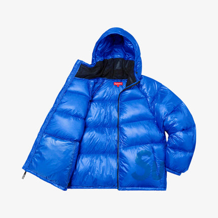 Supreme Hooded Down Down Jacket Fluorescent Blue (FW20) - SOLE SERIOUSS (2)