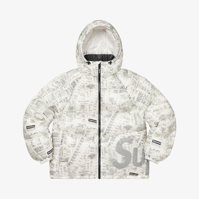 Supreme Hooded Down Down Jacket Reciepts (FW20) - SOLE SERIOUSS (1)