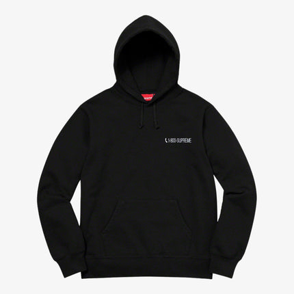 Supreme Hooded Sweatshirt '1-800' Black (FW19) - SOLE SERIOUSS (1)