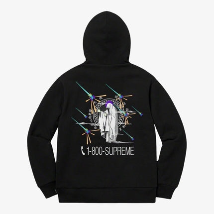 Supreme Hooded Sweatshirt '1-800' Black (FW19) - SOLE SERIOUSS (2)