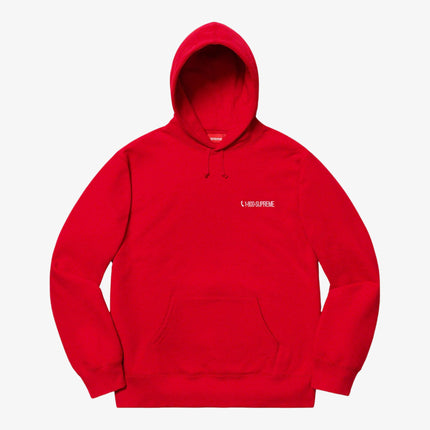 Supreme Hooded Sweatshirt '1-800' Red FW19 - SOLE SERIOUSS (1)