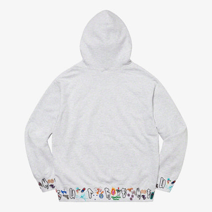 Supreme Hooded Sweatshirt 'AOI Icons' Ash Grey (FW21) - SOLE SERIOUSS (2)