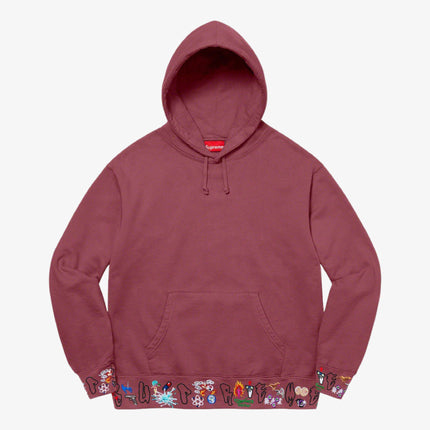 Supreme Hooded Sweatshirt 'AOI Icons' Plum FW21 - SOLE SERIOUSS (1)