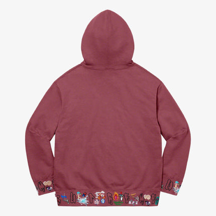 Supreme Hooded Sweatshirt 'AOI Icons' Plum FW21 - SOLE SERIOUSS (2)