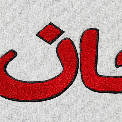 Supreme Hooded Sweatshirt 'Arabic Logo' Heather Grey (FW21) - SOLE SERIOUSS (2)