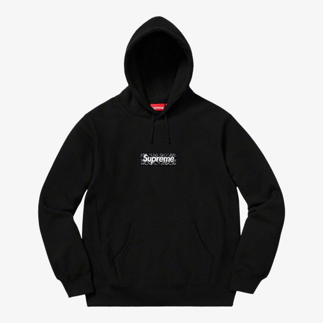 Supreme Hooded Sweatshirt 'Bandana Box Logo' Black (FW19) - SOLE SERIOUSS (1)