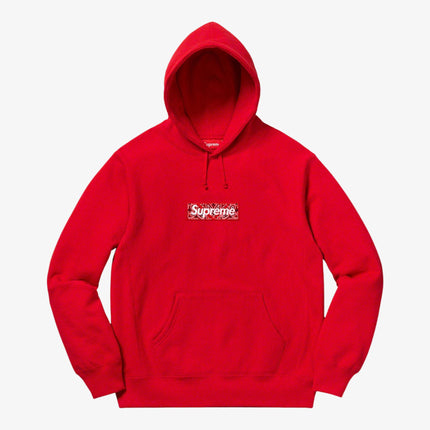 Supreme Hooded Sweatshirt 'Bandana Box Logo' Red (FW19) - SOLE SERIOUSS (1)