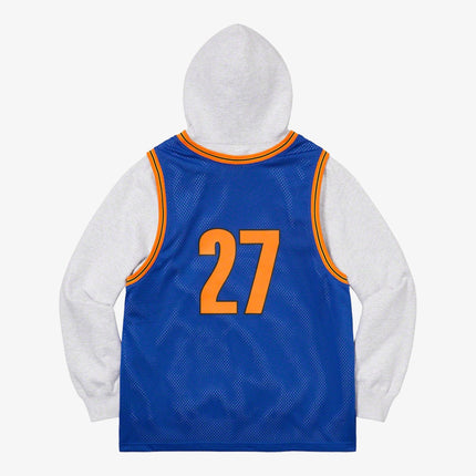 Supreme Hooded Sweatshirt 'Basketball Jersey' Ash Grey (SS21) - SOLE SERIOUSS (2)