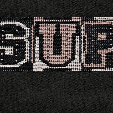 Supreme Hooded Sweatshirt 'Beaded' Black (SS23) - SOLE SERIOUSS (2)