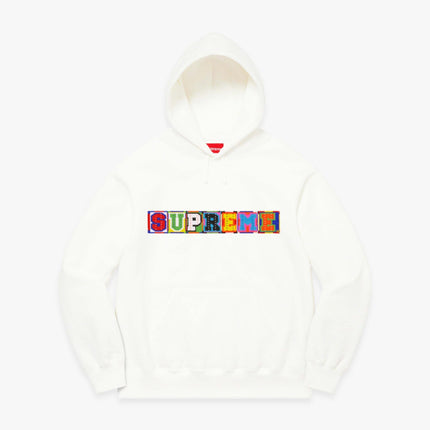 Supreme Hooded Sweatshirt 'Beaded' White (SS23) - SOLE SERIOUSS (1)