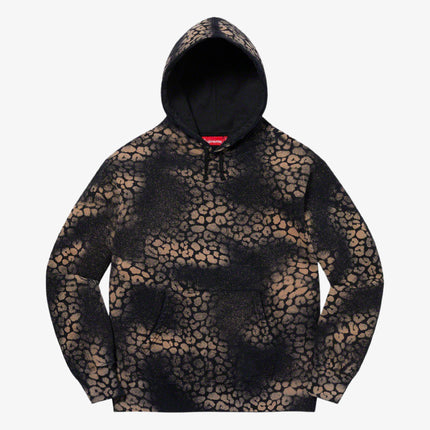Supreme Hooded Sweatshirt 'Bleached Leopard' Black FW21 - SOLE SERIOUSS (1)