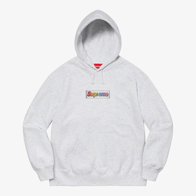 Supreme Hooded Sweatshirt 'Bling Box Logo' Ash Grey (SS22) - SOLE SERIOUSS (1)