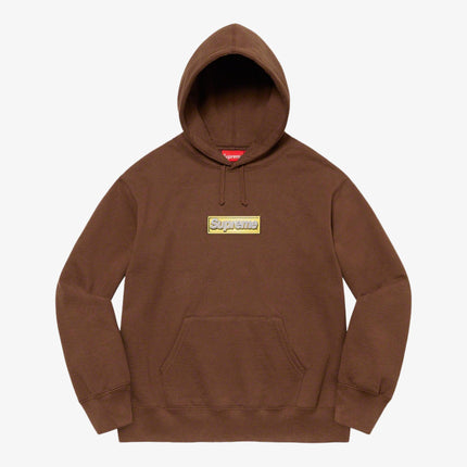 Supreme Hooded Sweatshirt 'Bling Box Logo' Dark Brown (SS22) - SOLE SERIOUSS (1)