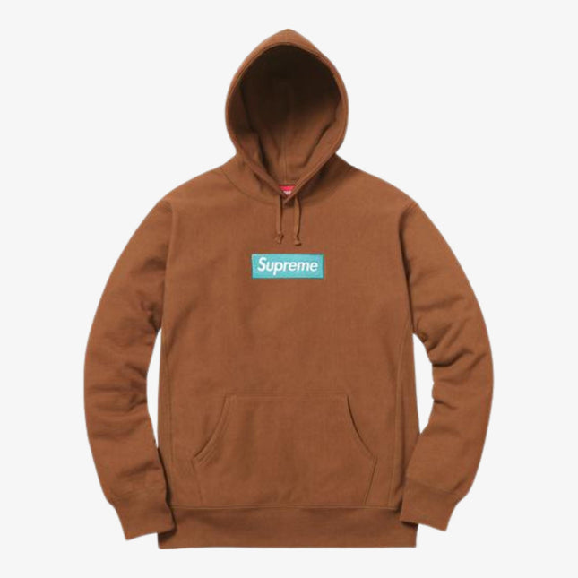 Supreme Hooded Sweatshirt 'Box Logo' Brown (FW17) - SOLE SERIOUSS (1)