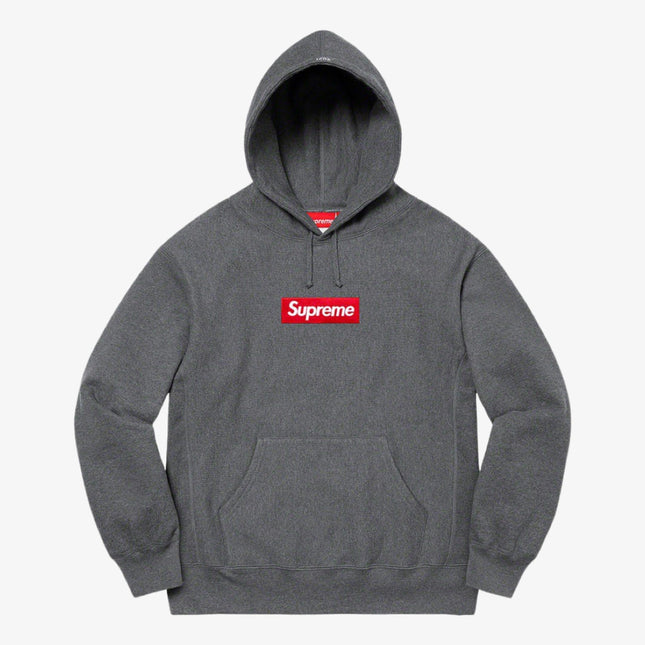 Supreme Hooded Sweatshirt 'Box Logo' Charcoal (FW21) - SOLE SERIOUSS (1)