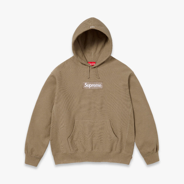 Supreme Hooded Sweatshirt 'Box Logo' Dark Sand FW23 - SOLE SERIOUSS (1)