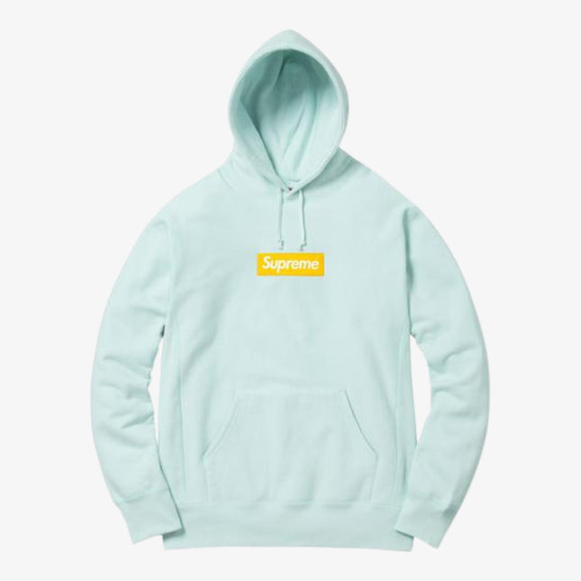 Supreme Hooded Sweatshirt 'Box Logo' Ice Blue (FW17) - SOLE SERIOUSS (1)