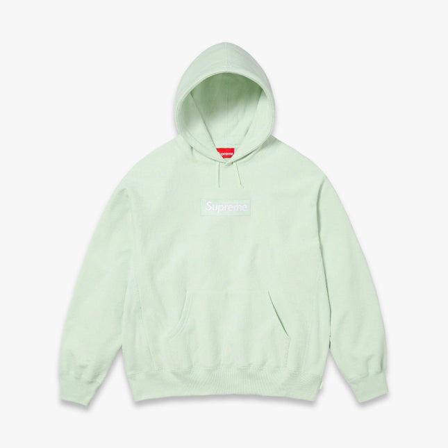 Supreme Hooded Sweatshirt 'Box Logo' Light Green (FW23) - SOLE SERIOUSS (1)