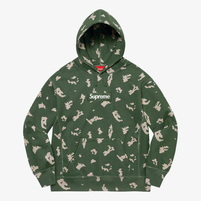 Supreme Hooded Sweatshirt 'Box Logo' Olive Russian Camo (FW21) - SOLE SERIOUSS (1)