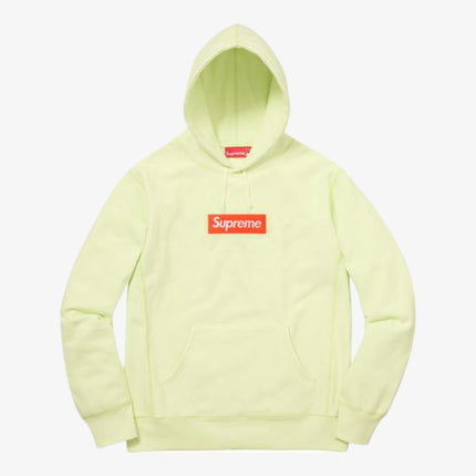 Supreme Hooded Sweatshirt 'Box Logo' Pale Lime (FW17) - SOLE SERIOUSS (1)