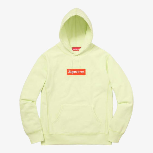 Supreme Hooded Sweatshirt 'Box Logo' Pale Lime (FW17) - SOLE SERIOUSS (1)