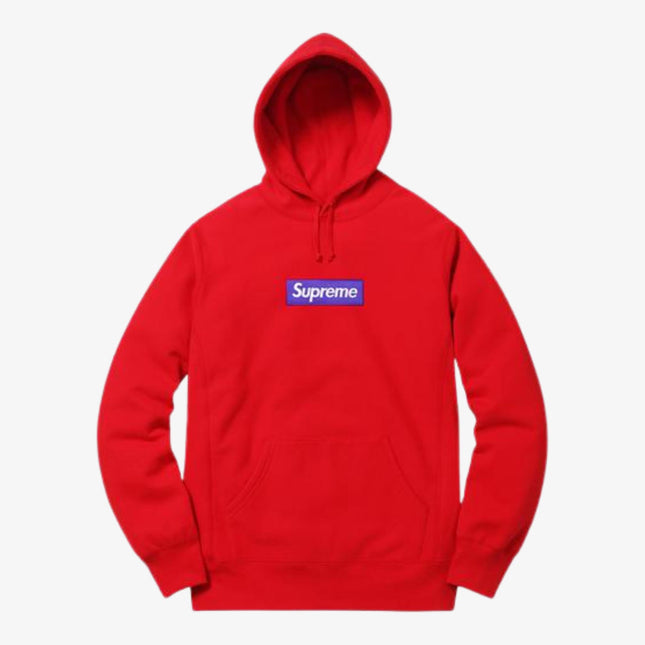 Supreme Hooded Sweatshirt 'Box Logo' Red (FW17) - SOLE SERIOUSS (1)