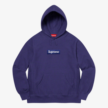 Supreme Hooded Sweatshirt 'Box Logo' Washed Navy FW21 - SOLE SERIOUSS (1)