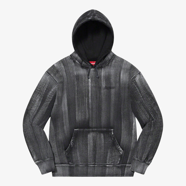 Supreme Hooded Sweatshirt 'Brush Stroke' Black (SS21) - SOLE SERIOUSS (1)