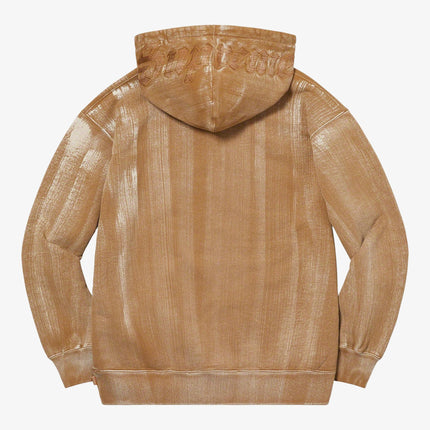 Supreme Hooded Sweatshirt 'Brush Stroke' Dark Tan (SS21) - SOLE SERIOUSS (2)