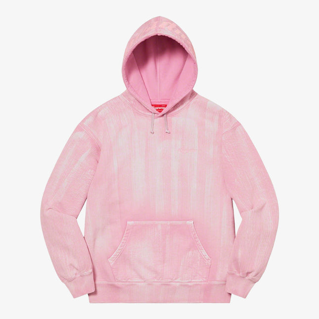 Supreme Hooded Sweatshirt 'Brush Stroke' Pink (SS21) - SOLE SERIOUSS (1)