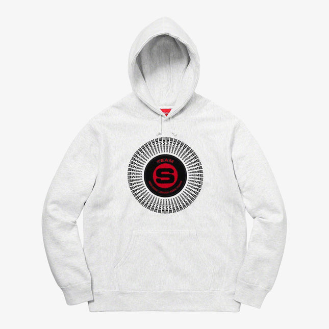 Supreme Hooded Sweatshirt 'Chenille Applique' Ash Grey (FW20) - SOLE SERIOUSS (1)