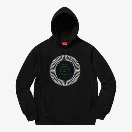 Supreme Hooded Sweatshirt 'Chenille Applique' Black (FW20) - SOLE SERIOUSS (1)