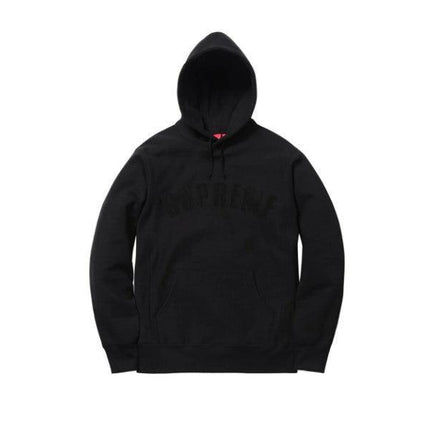 Supreme Hooded Sweatshirt 'Chenille Arc' Black SS17 - SOLE SERIOUSS (1)