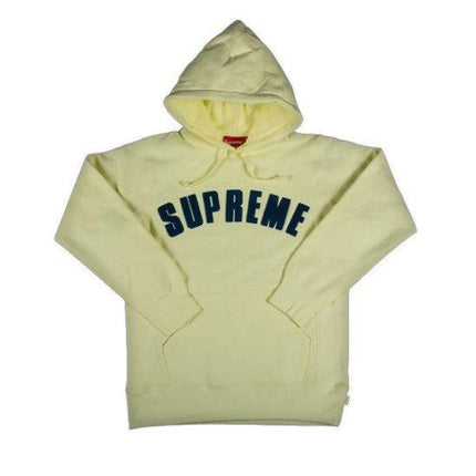Supreme Hooded Sweatshirt 'Chenille Arc' Yellow SS17 - SOLE SERIOUSS (1)