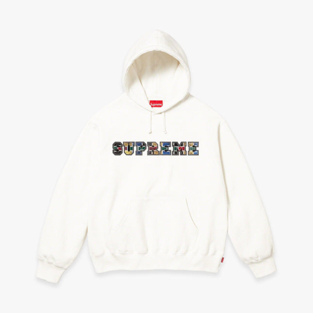 Supreme Hooded Sweatshirt 'Collegiate Patchwork Leather' White FW23 - Atelier-lumieres Cheap Sneakers Sales Online (1)